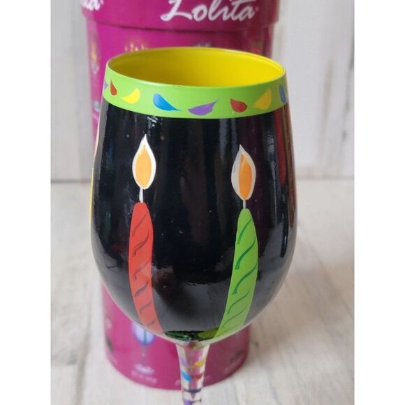 Lolita‎ 50 and Fabulous wine glass birthday drinkware decor - Picture 5 of 8